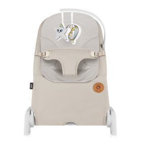 Крісло-гойдалка Lionelo Lilac Beige Sand