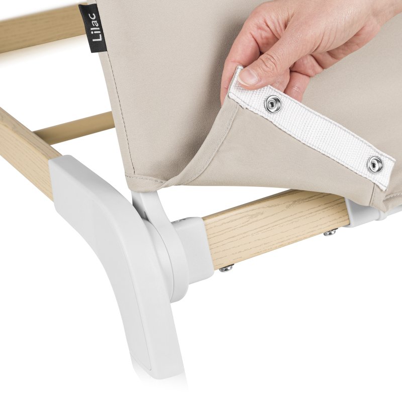 Крісло-гойдалка Lionelo Lilac Beige Sand