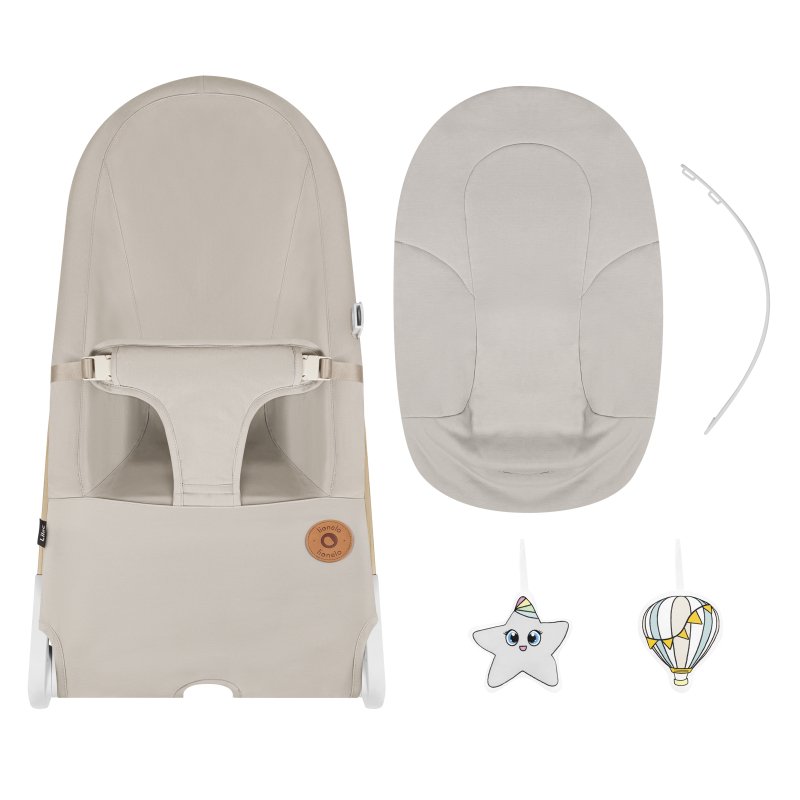 Крісло-гойдалка Lionelo Lilac Beige Sand