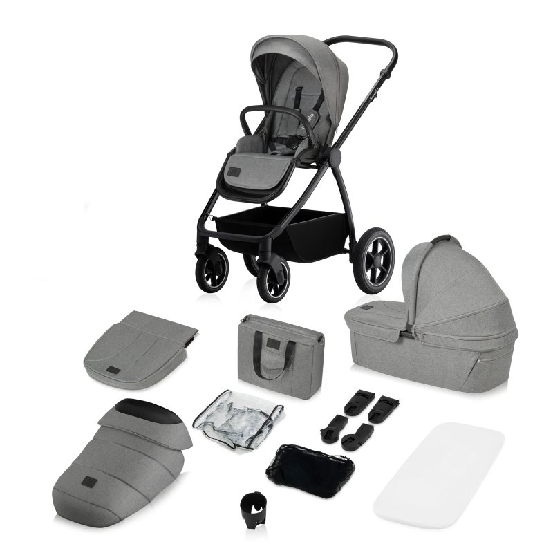 Універсальна коляска 2 в 1 Lionelo Meril сірий