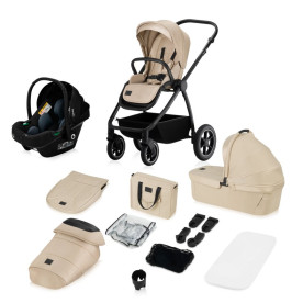 Універсальна коляска 3 в 1 Lionelo Meril Beige Sand
