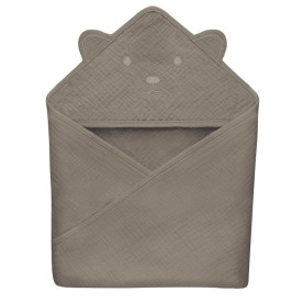 Пелюшка Lionelo Muslin Hooded Towel Beige Cappuccino
