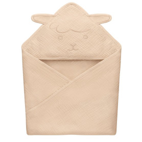 Пелюшка Lionelo Muslin Hooded Towel Beige Sand