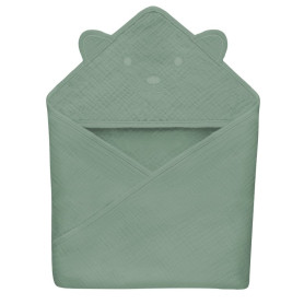 Пелюшка Lionelo Muslin Hooded Towel Green Forest
