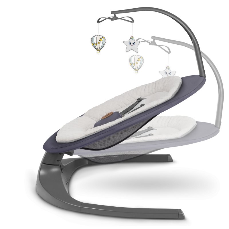 Шезлонг Lionelo Ralf Grey Graphite Крісло-гойдалка