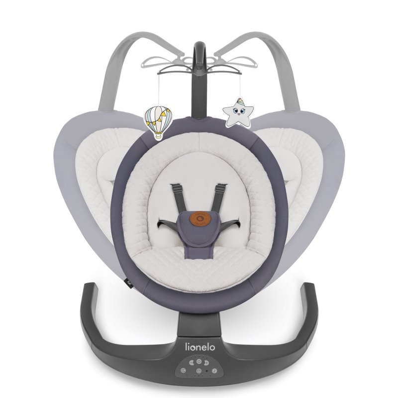 Шезлонг Lionelo Ralf Grey Graphite Крісло-гойдалка