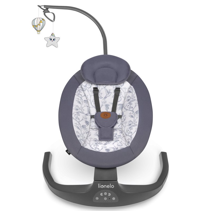 Шезлонг Lionelo Ralf Grey White Крісло-гойдалка