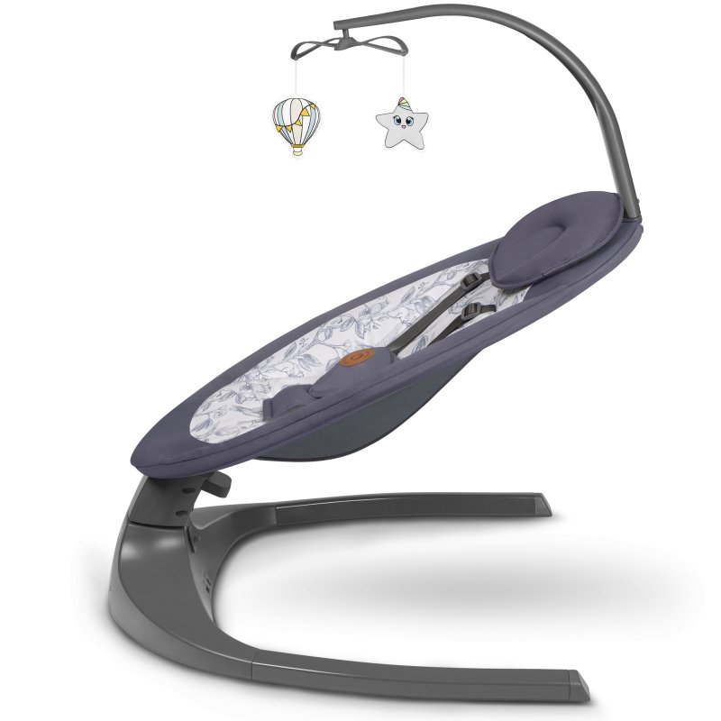 Шезлонг Lionelo Ralf Grey White Крісло-гойдалка