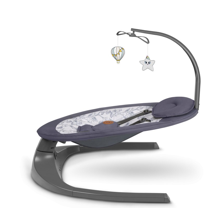 Шезлонг Lionelo Ralf Grey White Крісло-гойдалка