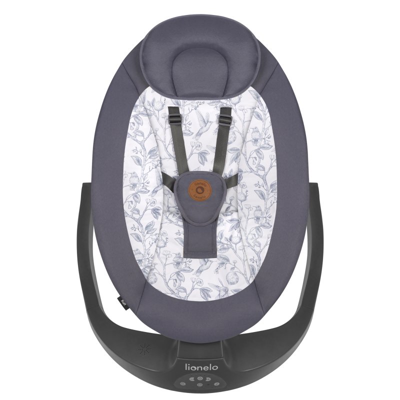 Шезлонг Lionelo Ralf Grey White Крісло-гойдалка