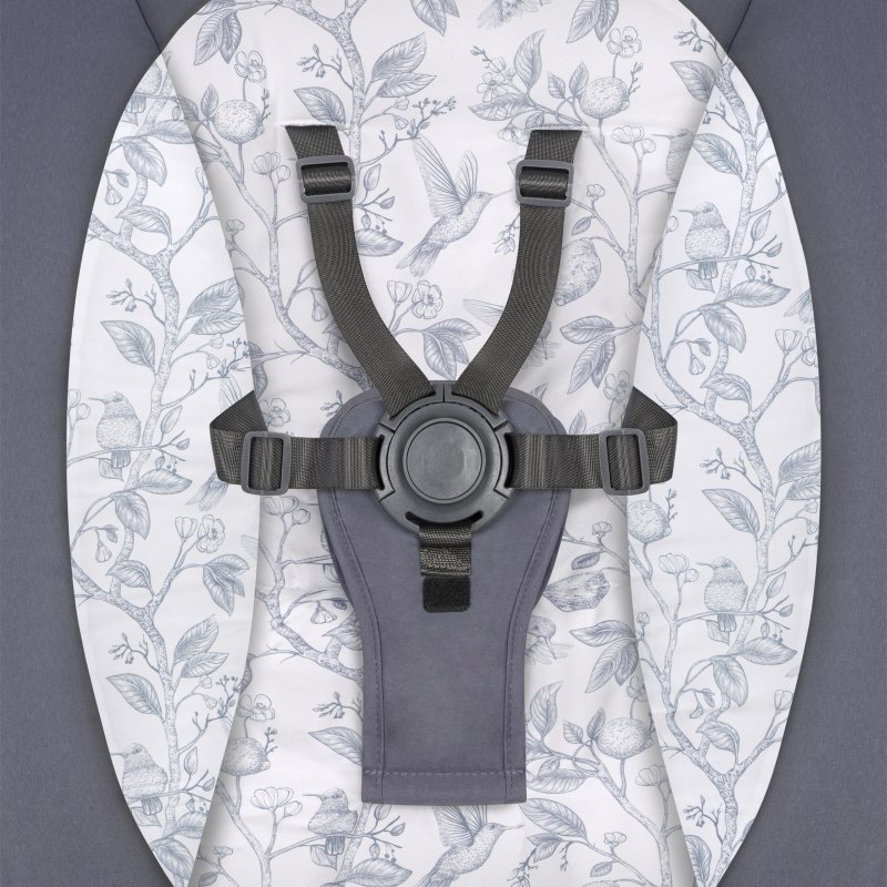 Шезлонг Lionelo Ralf Grey White Крісло-гойдалка