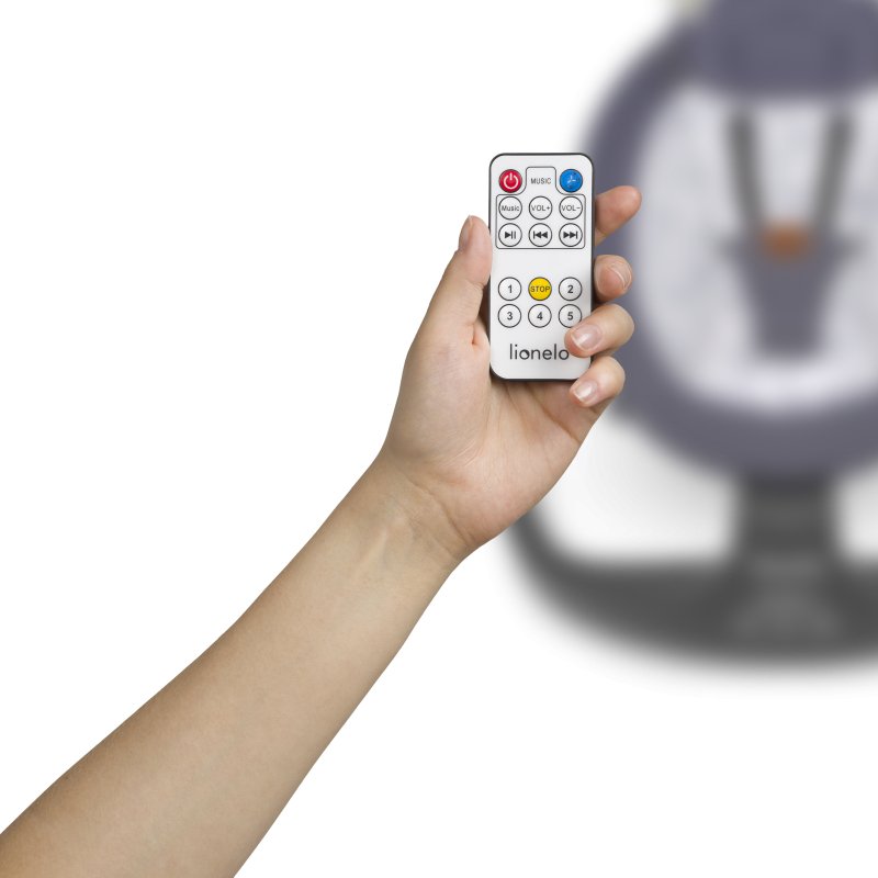 Шезлонг Lionelo Ralf Grey White Крісло-гойдалка