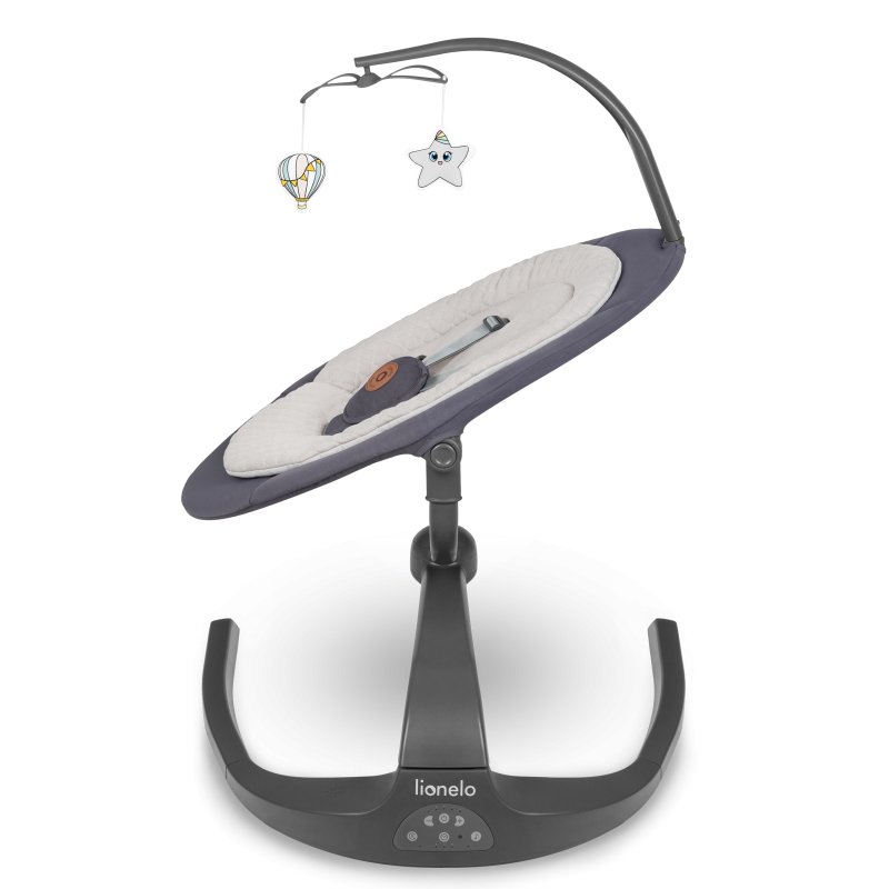 Крісло-гойдалка Lionelo Rina Grey Concrete