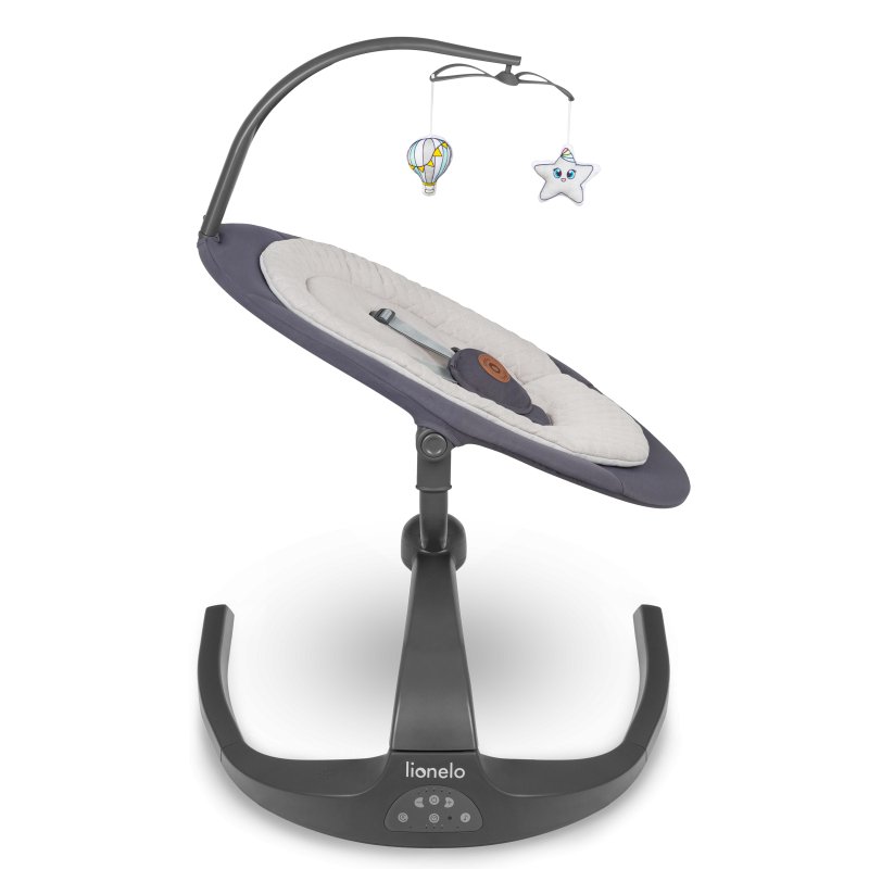 Крісло-гойдалка Lionelo Rina Grey Concrete