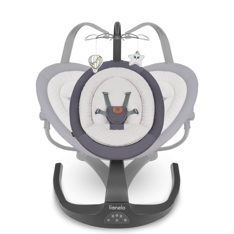 Крісло-гойдалка Lionelo Rina Grey Concrete