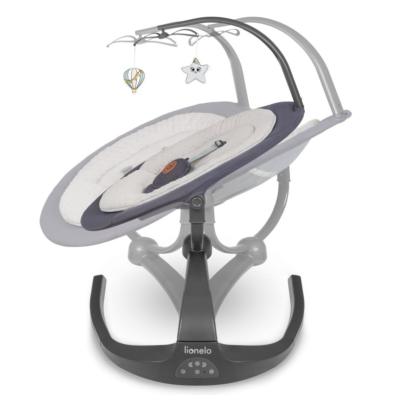 Крісло-гойдалка Lionelo Rina Grey Concrete