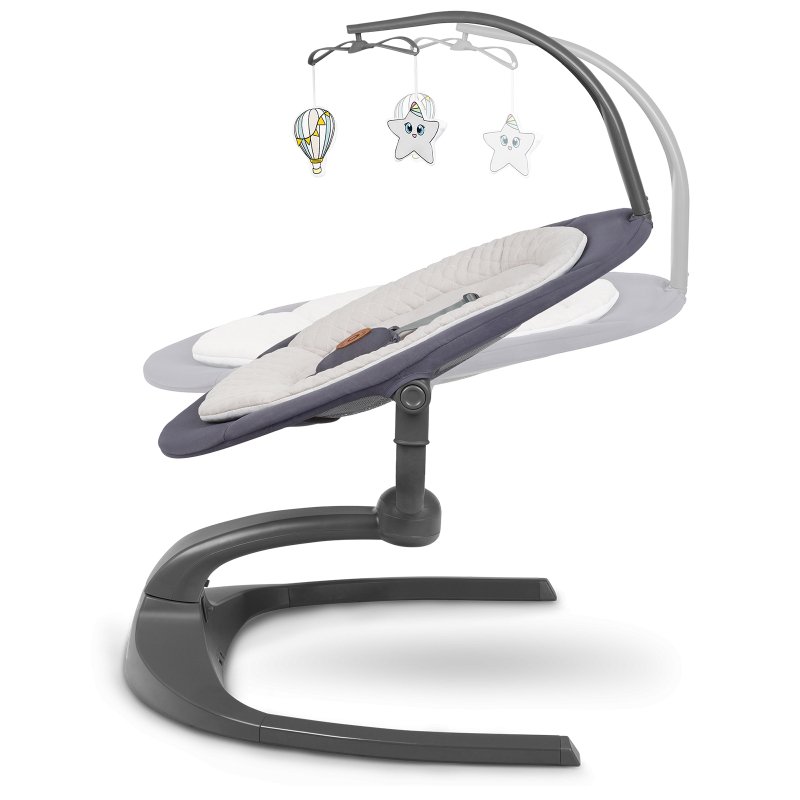 Крісло-гойдалка Lionelo Rina Grey Concrete