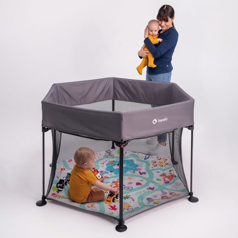 Манеж Lionelo Roel Grey Multicolor