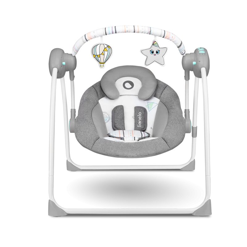 Шезлонг Lionelo Ruben Stone Grey Turquoise Крісло-гойдалка