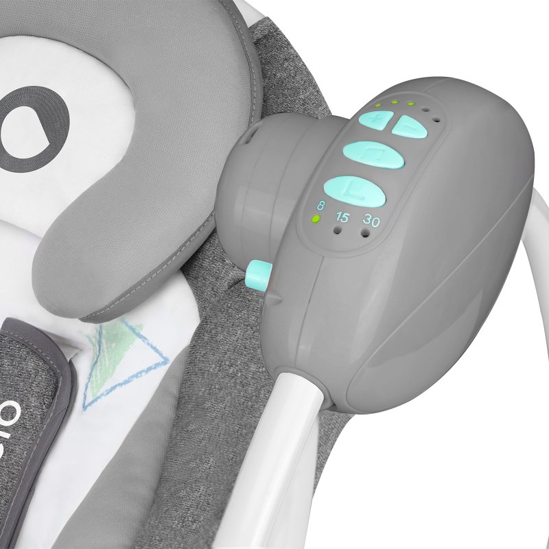 Шезлонг Lionelo Ruben Stone Grey Turquoise Крісло-гойдалка