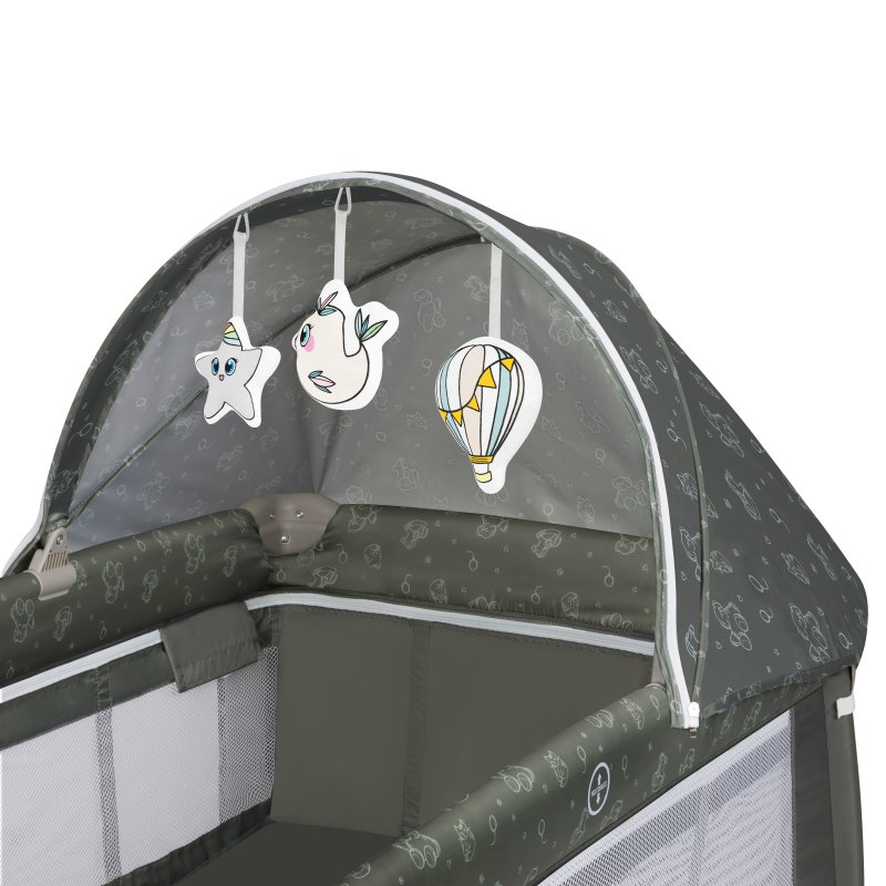 Ліжечко Lionelo Sven Plus Beige Olive Дорожнє