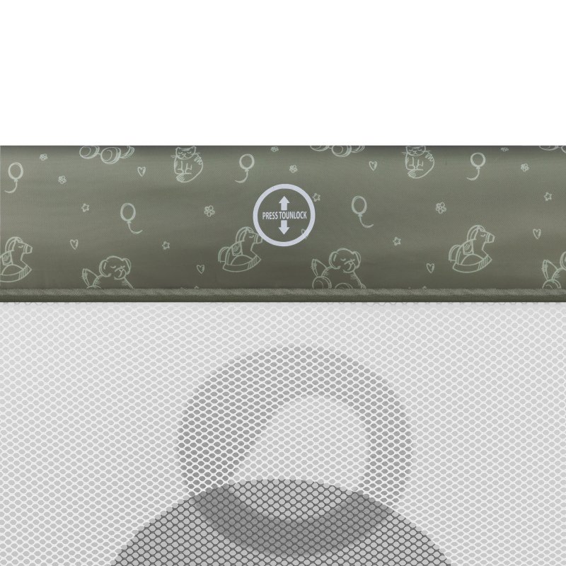 Ліжечко Lionelo Sven Plus Beige Olive Дорожнє