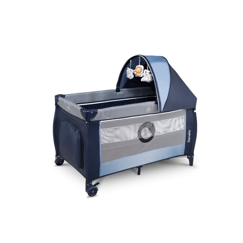 Ліжечко Lionelo Sven Plus Blue Navy - Дорожнє