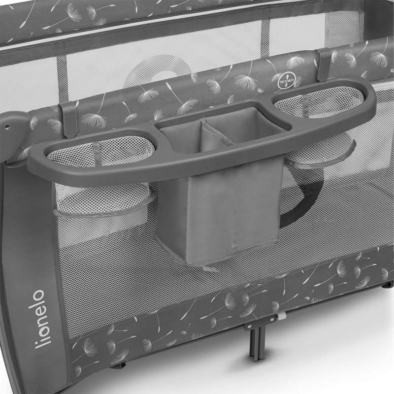 Ліжечко Lionelo Sven Plus Grey Concrete Дорожнє