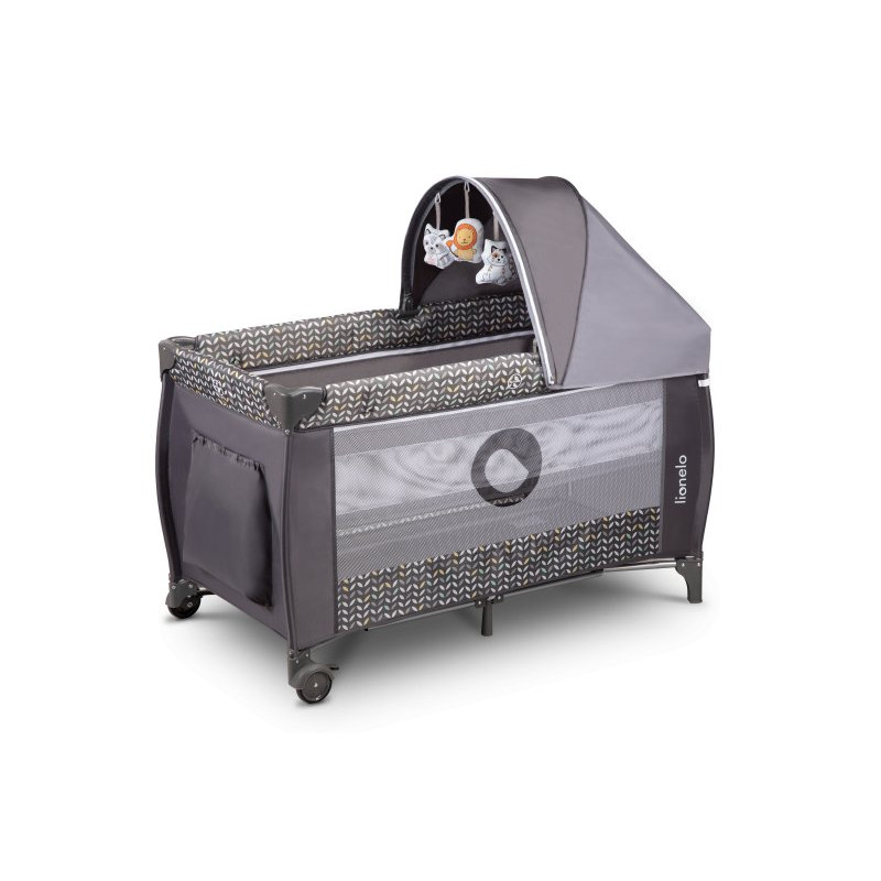 Ліжечко Lionelo Sven Plus Grey Scandi - Дорожнє