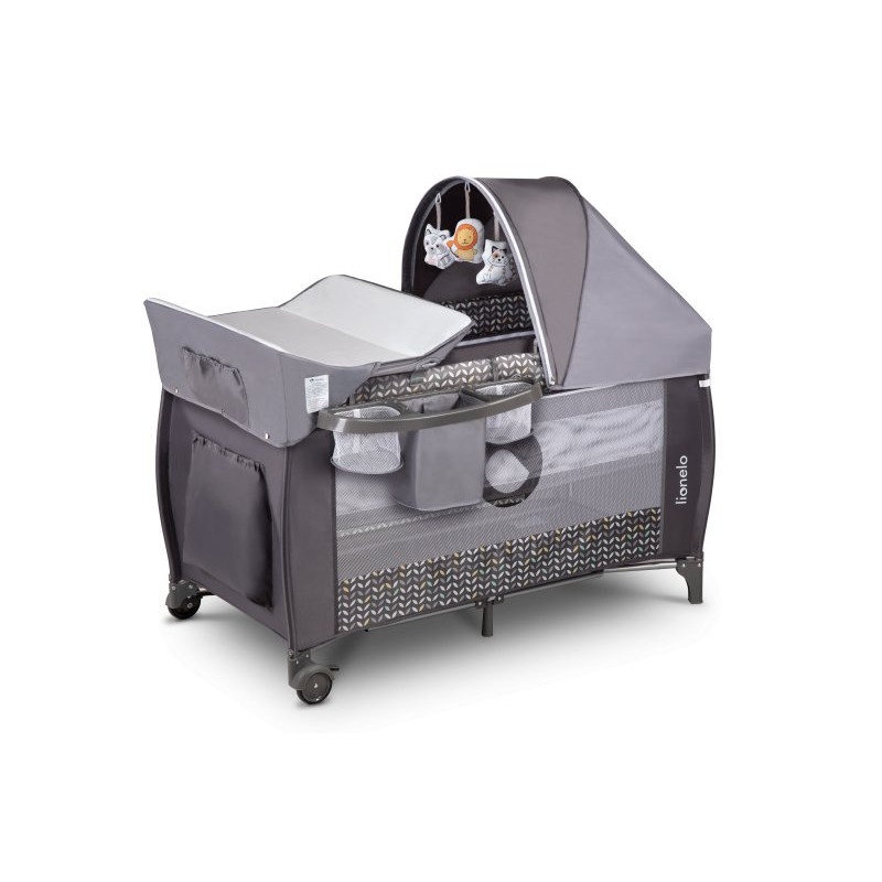 Ліжечко Lionelo Sven Plus Grey Scandi - Дорожнє
