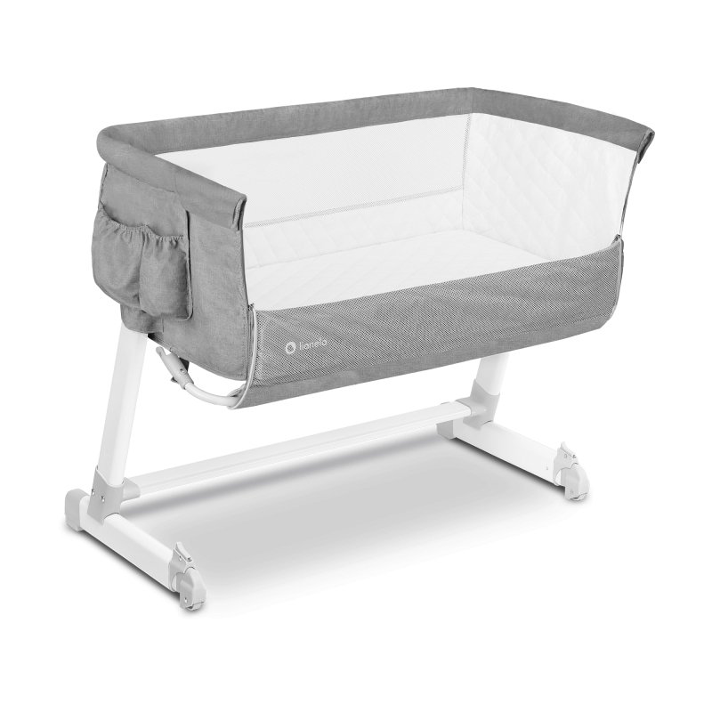 Ліжечко Lionelo Theo Concrete - Приставне