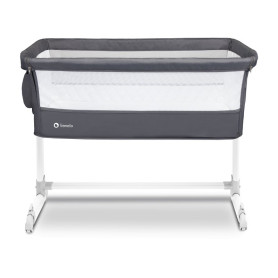 Ліжечко Lionelo Theo Dark Grey - Приставне