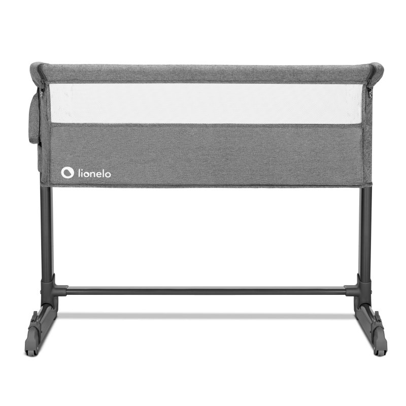 Ліжечко Lionelo Theo Grey Stone Natural - Приставне