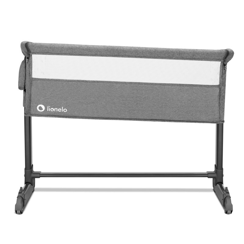 Ліжечко Lionelo Theo Grey Stone Natural - Приставне