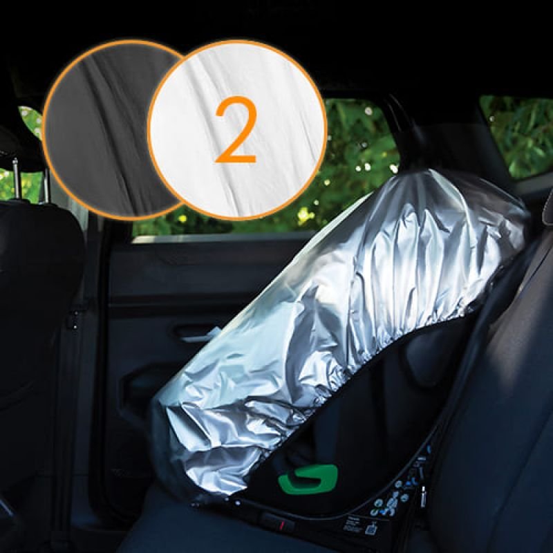 Чохол Lionelo Thermalcover Silver - Сонцезахисний для автокрісла