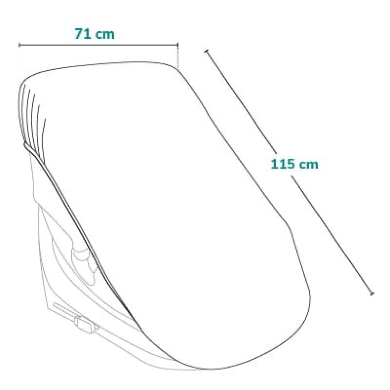 Чохол Lionelo Thermalcover Silver - Сонцезахисний для автокрісла