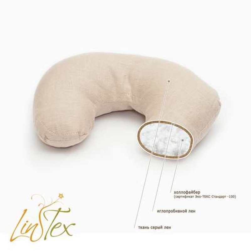 Конверт Лин-Текс Дорожня подушка з лляним прошарком ЛінТекс