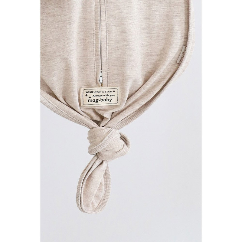 Пелюшка MagBaby Безрозмірна на блискавці з шапочкою Каспер сиза