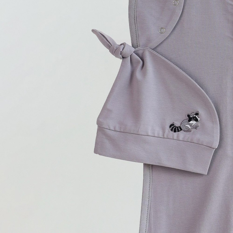 Пелюшка MagBaby Безрозмірна на блискавці з шапочкою Каспер єнот