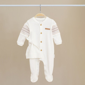 Чоловічки MagBaby з шапочкою Field, 68 розмір, 3-6 міс молочний