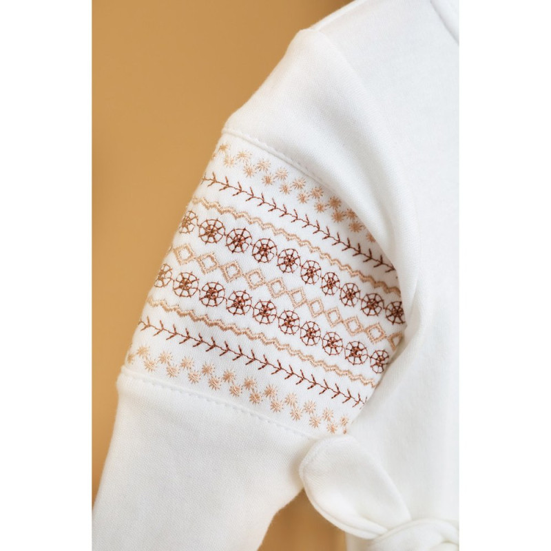 Чоловічки MagBaby з шапочкою Field, 74 розмір, 6-9 міс молочний