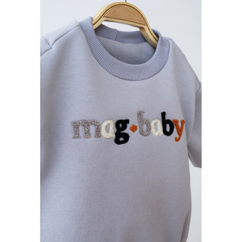 Боді MagBaby з тринитки з начосом Juice, 80 розмір, 9-12 міс темний таш