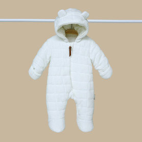 Комбінезон MagBaby Велюровий Tessera, 74 розмір, 6-9 міс молочний