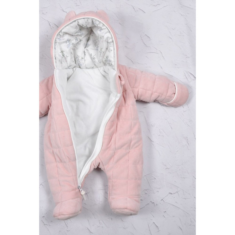 Комбінезон MagBaby Велюровий Tessera, 74 розмір, 6-9 міс молочний