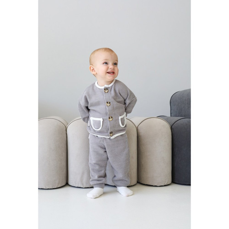 Костюм MagBaby Shelby, 86 розмір, 12-18 міс сірий зигзаг