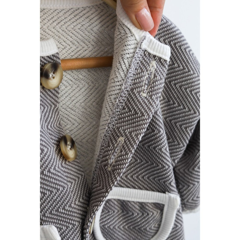 Костюм MagBaby Shelby, 86 розмір, 12-18 міс сірий зигзаг