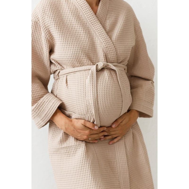 Халат MagBaby Вафельний Mary, L-XL бежевий
