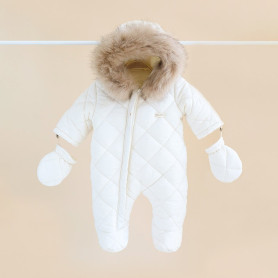 Комбінезон MagBaby Pooh, 80 розмір, 9-12 міс молочний