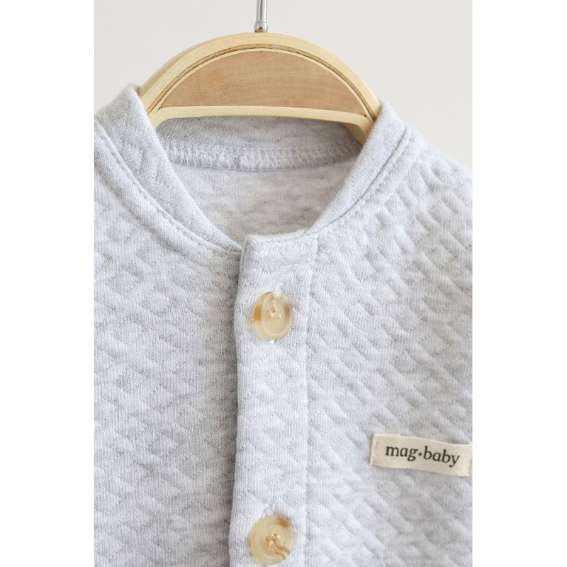 Чоловічки MagBaby Kapiton, 74 розмір, 6-9 міс сірий меланж