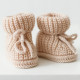 Пінетки MagBaby Вязані 6-12 міс бежеві Пінетки MagBaby Вязані 6-12 міс бежеві